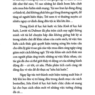Siêu Kinh Tế Học Hài Hước (Quà Tặng Card đánh dấu sách đặc biệt)