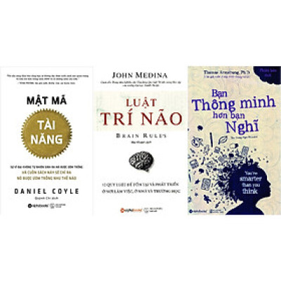 Combo Tìm Kiếm Và Phát Triển Tài Năng Của Bản Thân ( Mật Mã Tài Năng + Luật Trí Não  + Bạn Thông Minh Hơn Bạn Nghĩ ) tặng kèm bookmark Sáng Tạo