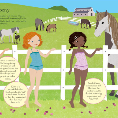 Sticker Dolly Dressing At the Stables