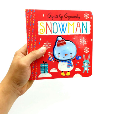 Xmas Silicon Squeaky Books - Snowman