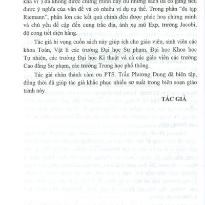 Hình Học Vi Phân