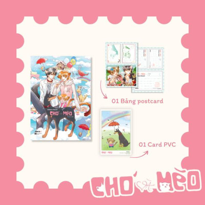 Sách - Chó Và Mèo - Tặng Kèm Card PVC + Bảng Postcard Hai Mặt