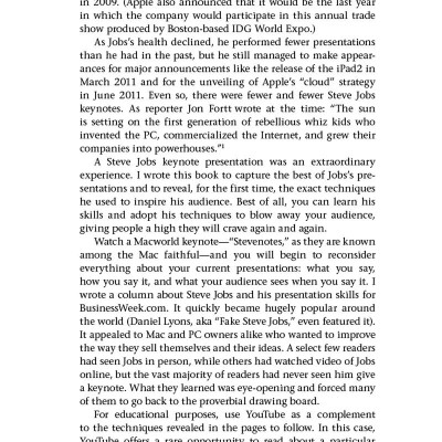 The Presentation Secrets Of Steve Jobs: How To Be Insanely Great In Front Of Any Audience