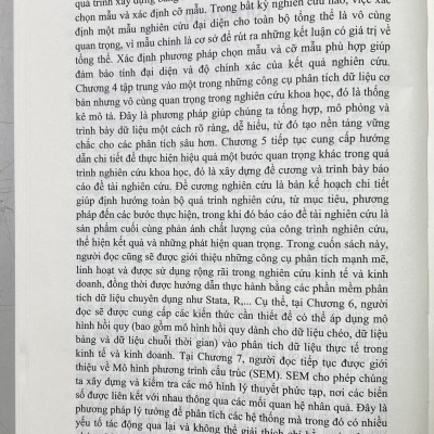 Sách - Giáo Trình Phương Pháp Nghiên Cứu Kinh Tế Và Kinh Doanh