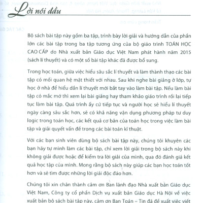 Bài Tập Toán Học Cao Cấp - Tập 3 - Chuỗi Và Phương Trình Vi Phân