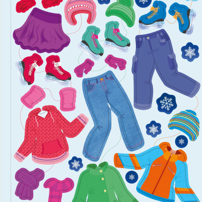 Sticker Dolly Dressing Winter Wonderland