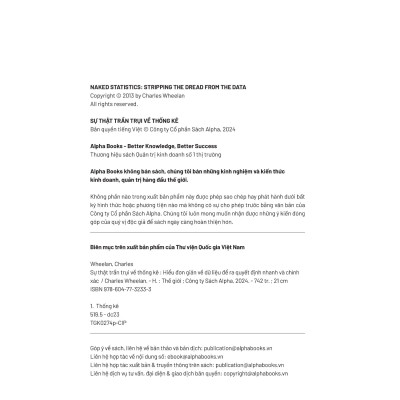 Naked Statistics - Sự Thật Trần Trụi Về Thống Kê