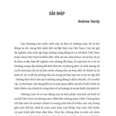 Lao động di cư trong lịch sử Việt Nam thời Pháp thuộc - Bản Quyền