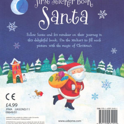 First Sticker Book: Santa