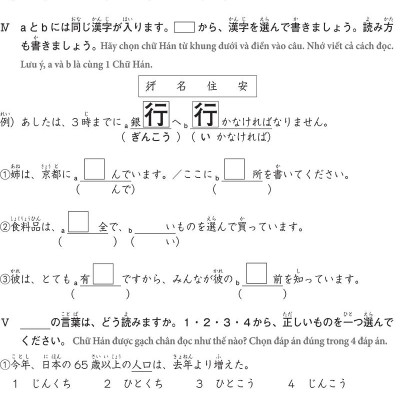 Luyện Thi Năng Lực Tiếng Nhật N4 - Chữ Hán