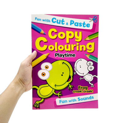 Fun With Cut & Paste Copy Colouring: Playtime
