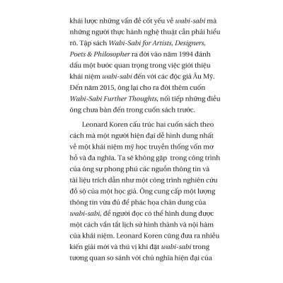Wabi-Sabi - Tập 1 - Cho Nghệ Sĩ, Nhà Thiết Kế, Nhà Thơ Và Triết Gia