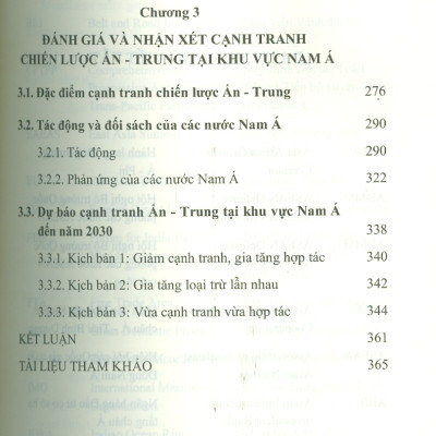 Cạnh Tranh Chiến Lược Ấn Độ - Trung Quốc Tại Khu Vực Nam Á Giai Đoạn 2000-2020 Và Dự Báo Đến 2030 (Sách chuyên khảo) - Viện Hàn lâm Khoa học Xã hội Việt Nam - Viện Nghiên cứu Ấn Độ và Tây Nam Á; TS. Trần Hoàng Long chủ biên