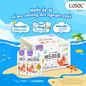Combo 20 gói nước ép lê và rễ hoa chuông đen nguyên chất Lusol cho bé từ 6 tháng tuổi - ALADDINVINA