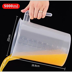 Bộ 2 ca đong nhựa có vạch chia 5 lít