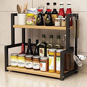 Kệ Gia Vị Để Bàn Nhà Bếp - Kệ Gia Vị Khung Sắt Sơn Tĩnh Điện.