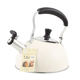 Ấm từ có còi báo sôi Pearl Life thân bằng inox 304 cao cấp, tuyệt đối an toàn khi sử dụng- nội địa Nhật Bản 