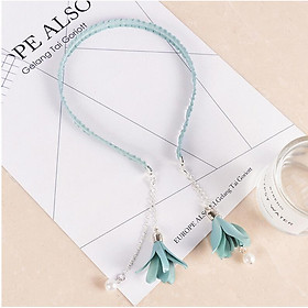 Cài tóc kết hợp bông tai tòng teng dễ thương 2in1