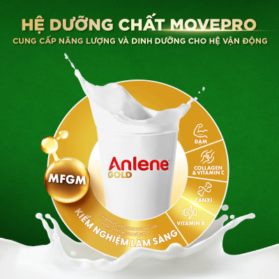 Sữa Bột Anlene Gold Hương Vanilla (Hộp Thiếc 400g)