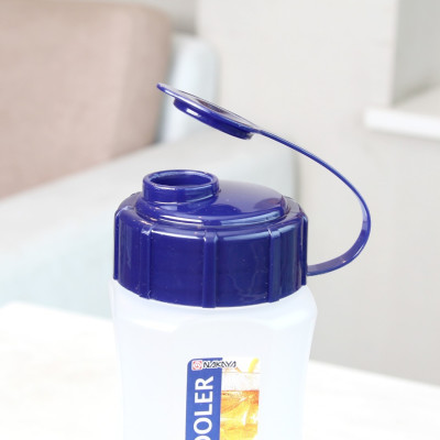 Combo 01 Bình đựng nước đa năng 1L (Màu trắng) + 03 Cốc nhựa uống nước Inomata 350ml có quai cầm - Nội địa Nhật Bản