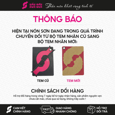 ƯU ĐÃI - Mũ vành thời trang Nón Sơn chính hãng XH001-85-VG1