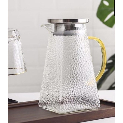 COMBO BỘ BÌNH CỐC THỦY TINH UỐNG NƯỚC CHỊU NHIỆT CAO CẤP LÊN ĐẾN 400 ĐỘ C ( CỐC 360ML, BÌNH ĐÁY VUÔNG)