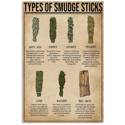 Sét 1 bó xô thơm đen và 1 thanh palo santo (black sage & palo santo)