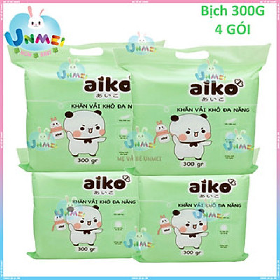 [COMBO 4 GÓI] KHĂN VẢI KHÔ ĐA NĂNG AIKO X 270 TỜ/ GÓI