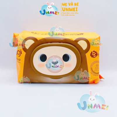 Khăn ướt Agi không mùi 100 tờ (màu ngẫu nhiên)