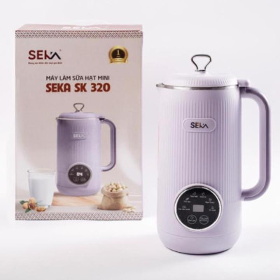 Máy làm sữa hạt mini SEKA SK320 [Tím Nhạt] - 600ml - 600W - 5 chức năng - Hàng chính hãng