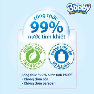Combo Tiết Kiệm: 6 Gói Khăn Ướt Bobby Care Bổ Sung 80 Miếng/Gói
