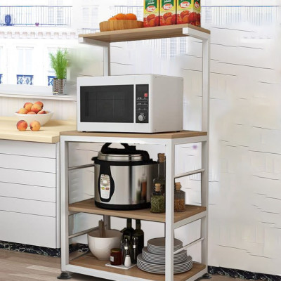 Kệ Để Lò Vi Sóng 173-1N Chính Hãng 9House Kệ Bếp Để Lò Nướng Nồi Cơm Điện Lò Vi Sóng Gia Vị Loại Khung Sắt Dày Sơn Tĩnh Điện Chống Rỉ Mặt Gỗ MDF Lõi Xanh Chống Ẩm Bề Mặt Phủ Melamine Chống Thấm Cao Cấp - Hàng Chính Hãng