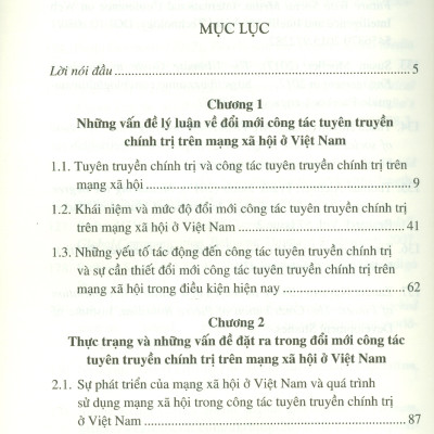 Đổi Mới Công Tác Tuyên Truyền Chính Trị Trên Mạng Xã Hội Ở Việt Nam Hiện Nay - PGS.TS. Nguyễn Thị Trường Giang (Chủ biên)