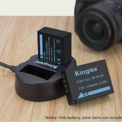 Bộ 1 pin 1 sạc Kingma cho Fujifilm NP-W126, Hàng chính hãng