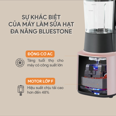 Máy Làm Sữa Hạt Đa Năng BlueStone BLB-6029 -1,75 Lít - (900W) - 8 Chương trình - Lưỡi 6 cánh - Bảo hành 24 tháng - Hàng chính hãng
