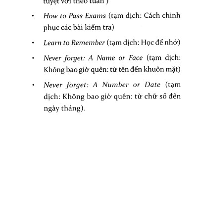 Siêu Trí Nhớ (Quà Tặng Card đánh dấu sách đặc biệt)