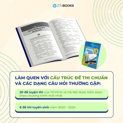 Sách - Đề Thi Tuyển Sinh Vào Lớp 10 Môn Tiếng Anh (Có đáp án)