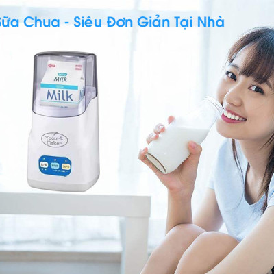 Máy Làm sữa Chua 3 Nút Tự Động Yogurt Maker Nhật - Làm Sữa Chua Tại Nhà Đơn Giản - Hàng Chính Hãng MINIIN