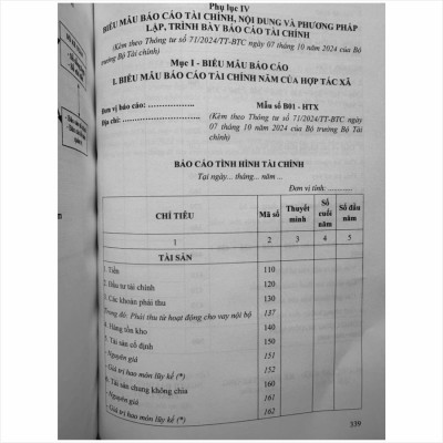 Sách Hướng Dẫn Chế Độ Kế Toán Hợp Tác Xã, Liên Hiệp Hợp Tác Xã theo Thông Tư số 71/2024/TT-BTC (V2522T)