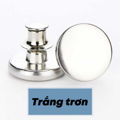 Set 2 khuy gài quần jean kim loại dễ dàng tháo rời tùy chỉnh đa năng