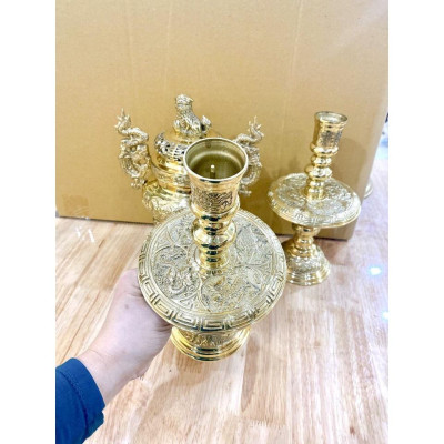 ĐỈNH TAM SỰ 28 CM NẶNG 3.2 KG CHẤT LIỆU BẰNG ĐỒNG