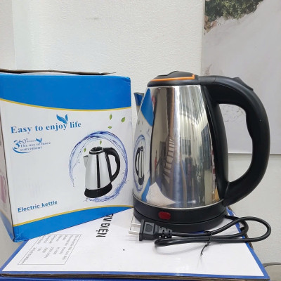 Ấm siêu tốc ELECTRIC KETTLE 1.8L - Ruột ấm  bằng inox cao cấp không gỉ,  Tay cầm cách nhiệt - Công suất lớn 1500W  Hàng chính hãng