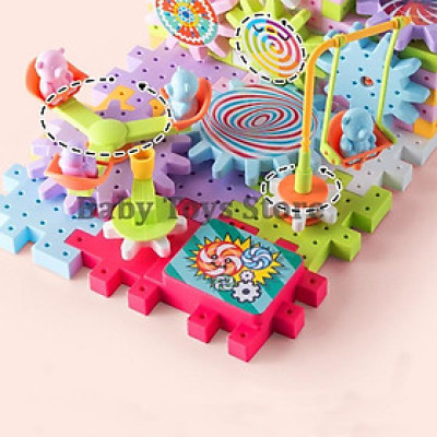 Bộ xếp hình đường ray 83 chi tiết