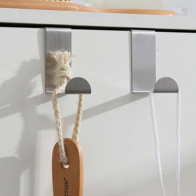 2 Móc Gài Inox Treo Đồ Hình Chữ Z, Gắn Sau Cánh Cửa Tủ, Cửa Nhà Tắm, Nhà Bếp Treo Đồ Đa Năng, Tiện Dụng, Dễ Dàng Sử Dụng. TakyHome 2016set2