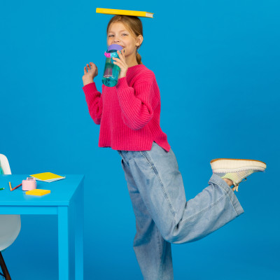 [Elemental chính hãng - Thương hiệu Mỹ] Bình nước Elemental Tritan 530ml - dây đeo Pop Fidget, an toàn sức khỏe