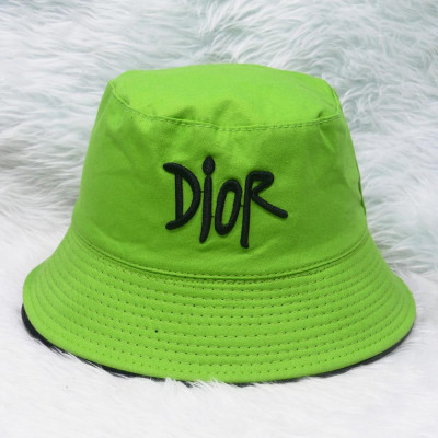 Mũ bucket thêu chữ D nón tai bèo vành nhỏ nón bucket đội được 2 mặt thời trang