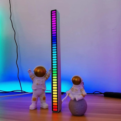 Đèn led KGRGBGD08 dùng app cảm ứng âm thanh và nhấp nháy theo nhạc tích hợp micro 32led - Hàng chính hãng