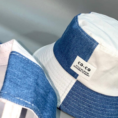 Combo nón cặp nam nữ Co.co phối vải jeans form chuẩn thời trang đường phố cao cấp