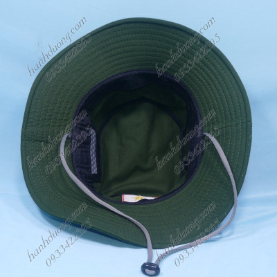 Nón tai bèo nam rộng vành thêu lá cờ Việt Nam, chất liệu vải kaki bền đẹp, bên hông có 2 lỗ thông gió - Hạnh Dương