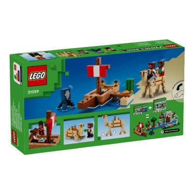 Đồ Chơi Lắp Ráp Chuyến Thám Hiểm Trên Tàu Cướp Biển LEGO MINECRAFT 21259 (166 chi tiết)
